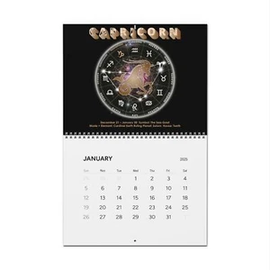 65 MCMLXV 2025 Astrologie Sternzeichen Wandkalender - Bild 1 von 4