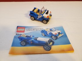LEGO Creator Blue Roadster 6913 Incomplete Set  With Instructions FREE with 7347