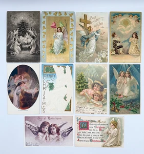 Konvolut 10 alte Engel Postkarten - Bild 1 von 12