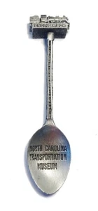 Cuchara Museo del Transporte de Carolina del Norte Spencer NC recuerdo peltre WAPW - Imagen 1 de 8