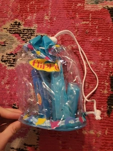 NOS Vintage Flipper Kinder Badezimmer Reise Waschtisch Toilettenartikel Badgarnitur Delphin - Bild 1 von 5