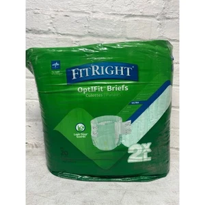 Medline Fitright Ultra Xxl (60-70Inches) Briefs (20-Pack), Leak-Stop Guards - Picture 1 of 5