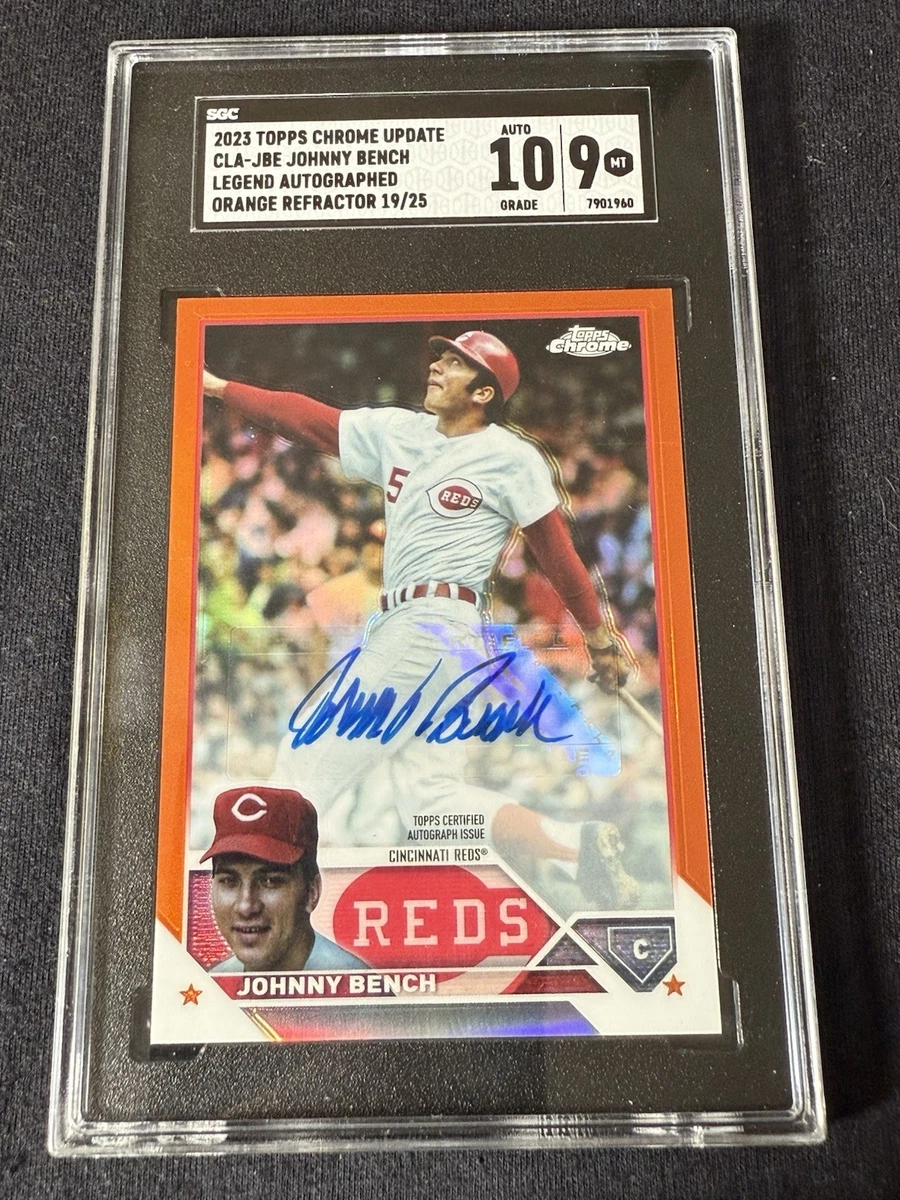 Johnny Bench Baseball Serial Numbered Trading Card Singles for