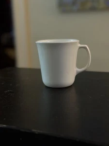 Vintage CORNINGWARE USA French White 9oz Coffee Or Tea Cup With D Shaped Handle  - Picture 1 of 3