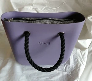 O bag MINI - Borsa Nuova Originale O bag col. VIOLA Int. GRIGIO Manici CORDA - Foto 1 di 4