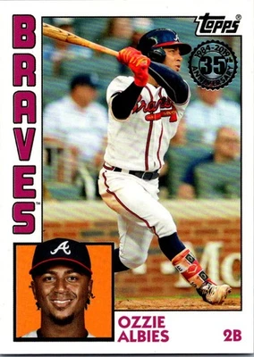 2019 Topps #T84-52 Ozzie Albies 1984 Topps Baseball 35th Anniversary - Image 1 of 2