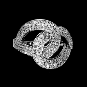 925 Sterling Silver Ring Round Simulated Cz Gemstone Jewelry Size 7.5 - Picture 1 of 14