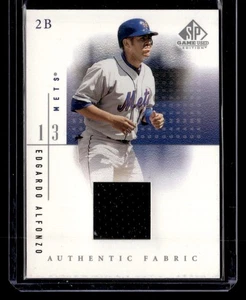 2001 SP Game Used Edition #EA Edgardo Alfonzo Authentic Fabric - Picture 1 of 2