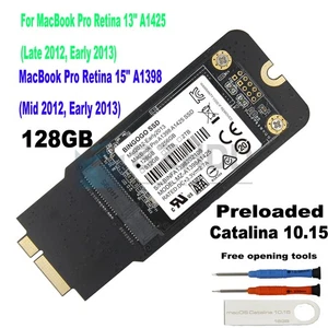 128GB SSD 7+17 pin For MacBook Pro Retina 15" A1398 2012 13" A1425 Early 2013 - Picture 1 of 6