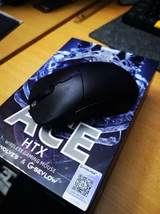 GWolves HTX ACE Wireless Gaming Mouse | Color: Black-Honeycomb(~37g) - Afbeelding 1 van 7