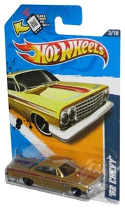 Hot Wheels Muscle Mania GM '12 Gold '62 Chevy Toy Car 103/247 - Picture 1 of 1