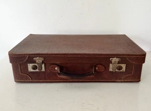 Alter Leder-Koffer reptilienoptik 50x29x12,5, cm, mit Schlüssel!,2 Schliessen - Bild 1 von 12