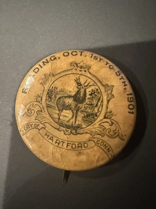 Vtg 1901 Pin hartford Conn made By Whitehead And Hoag Co N.J. - Picture 1 of 2