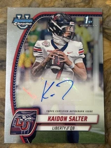 Bowman U 2024 cromo Kaidon Salter 1st Prospect automático #PA-KSA Colorado QB - Imagen 1 de 2