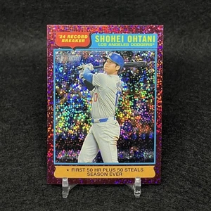 2025 Topps Heritage Shohei Ohtani MLB Record Breaker Red Variant Card New - Bild 1 von 2