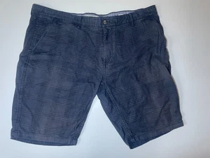 Pantaloncini corti Fat Face cotone a quadri uomo W42” Mawes blu navy chino a quadri - Foto 1 di 13