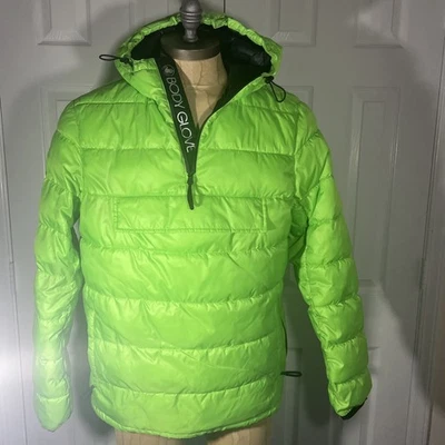 Guante Corporal Primaloft Verde Neón 1/4 Cremallera Pull Over Bolsillos con Capucha Bolsa Esquí  Foto 1 de 4