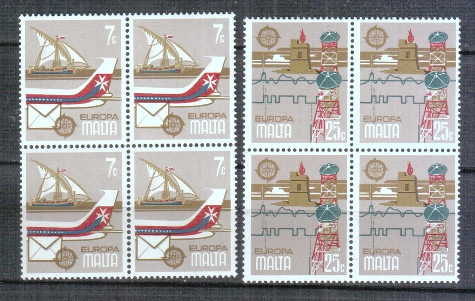 MALTA 1979 EUROPA CEPT BLOQUE DE 4 SERIES NUEVAS - Imagen 1 de 1