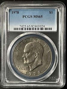 1978 Eisenhower Dollar PCGS MS65 82401024 - Picture 1 of 2