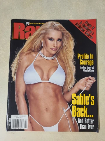 WWE Raw Magazine June 2003 Sable W/ Poster Cover