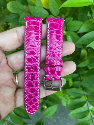 Correa de reloj de cuero 26 mm 24 mm 22 mm 21 mm 20 mm 19 mm 18 mm 16 14 rosa ali.../ Foto 1 de 4