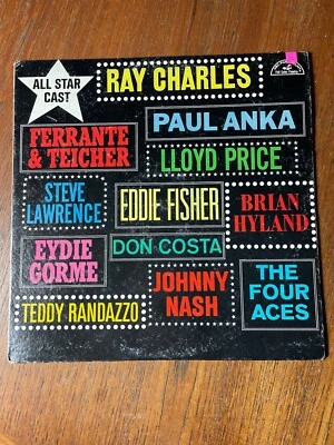 RAY CHARLES PAUL ANKA LLOYD PRICE ALL STAR CAST LP 1962 ABC-PARAMOUNT RECORDS - Image 1 of 4