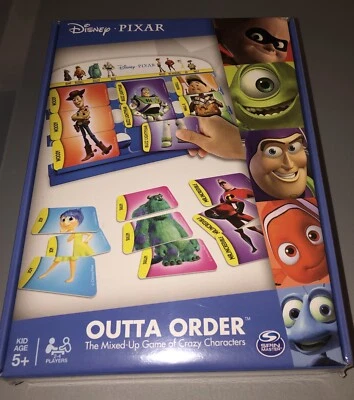 Disney Pixar Outta Order Game Toy Story Incredibles Wall-e Up Monsters Nemo - Image 1 of 3