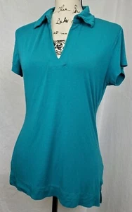 NEW YORK & COMPANY WOMEN'S SHIRT GREEN SIZE M - Picture 1 of 7