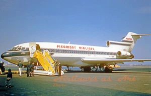 Piedmont Airlines Boeing 727-22 N68650 al DCA nel marzo 1967 8"x12" stampa a colori - Foto 1 di 1