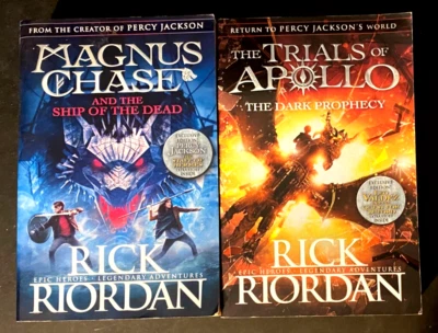 MAGNUS CHASE & THE TRIALS OF APOLLO by Rick Riordan 2 Books Set - LARGE PB - image 1 of 4