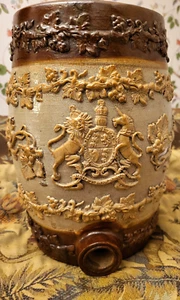 Doulton & Watts Lambeth London Bar Fass englische Kunst Keramik ~ neuwertig ~ - Bild 1 von 15