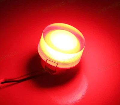 Lámpara de techo LED de cristal redondez empotrada regulable/N sala de estar Foto 1 de 4