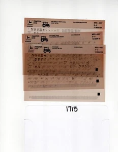 John Deere 3150 Tractor Parts Catalog Microfiche Manual MPC4207  - Picture 1 of 1