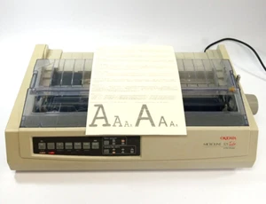 Okidata Microline 321 Turbo 9-Pin Dot Matrix Printer Model GE7100A - Picture 1 of 14