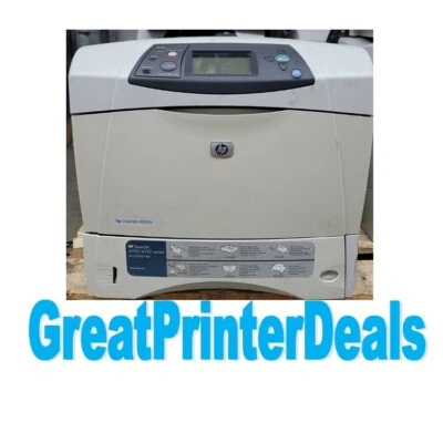 HP LaserJet 4300N Workgroup Laser Printer NICE OFF LEASE UNIT! - Image 1 of 3