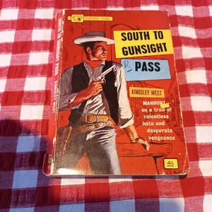 π vintage Western Kingsley West South To Gunsight Pass Panther Paperback 1962 - Picture 1 of 14