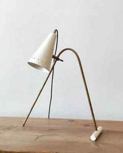 Italian Brass Desk Lamp in 1950's Design Mid Century Sputnik Table lamp by LD - Picture 1 of 9