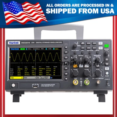 DSO2D10 Oscilloscope 1GSa/s Digital Bench Type Signal Generator USA SHIP NEW - Image 1 of 4