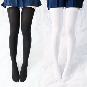 Lolita Stockings Thigh High Over Knee Socks Ultra Long Japanese Cosplay Preppy - Picture 1 of 15