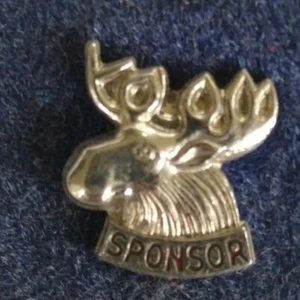 Vintage Sterling Silber Treuer Elchorden Sponsor Pin Bruderschaft - Bild 1 von 3