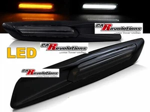 LED Seitenblinker Set schwarz glanz  für BMW E60/61 E81/82/87/88 E90/91 E92/93 - Bild 1 von 2
