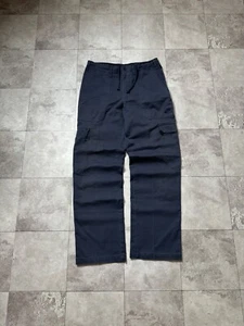 Vintage Nike Oregon USA Cargo Y2K Baggy Dark Blue Faded Multipocket Pants Size M - Picture 1 of 10