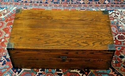 Antiguo baúl de herramientas de carpintero--37x19x12--de colección con detalles SE ENVIARÁ Foto 1 de 4