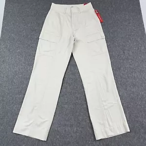 Lee Cargo Pants Womens 6 (27x30.5) Beige Contemporary Casuals 100% Cotton - NEW - Picture 1 of 13
