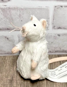 5" Ikea Gosig Mus White Rat Mouse Rodent Small Plush Stuffed Animal Soft Toy - Picture 1 of 2