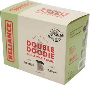 Double Doodie | Portable Toilet Waste Bags | No Gel | 6 Pack, - Picture 1 of 12