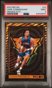 2023 Recon CADE CUNNINGHAM Orange FOTL Mint 9 PSA - Picture 1 of 2