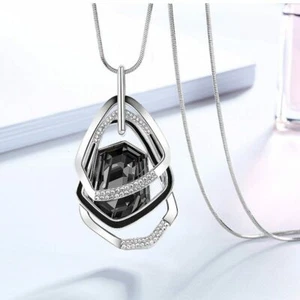 Damen Halskette Anhänger 75cm lang Pullover Kette A5 - Bild 1 von 6