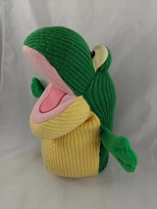 Peluche Mary Meyer Tejido Rana Verde Croaks Amarillos Sonidos 11 Pulgadas Peluche Juguete - Imagen 1 de 6