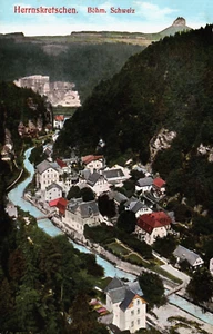 República Checa Hřensko Herrskretschen Böhm Suiza postal vintage C371 - Imagen 1 de 2